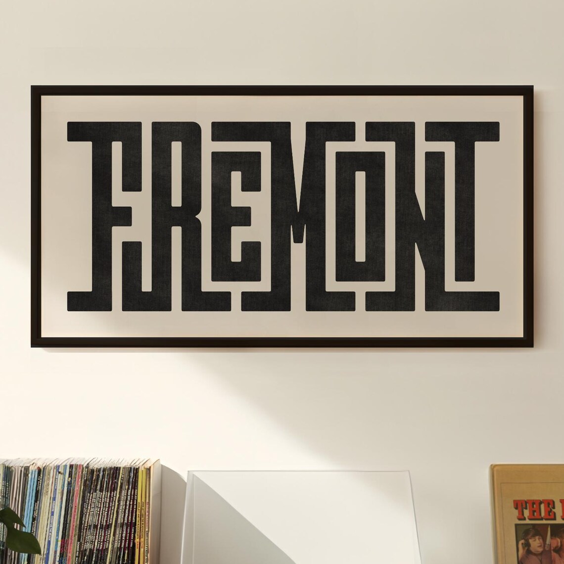 Fremont City Minimalist Typography Art Print