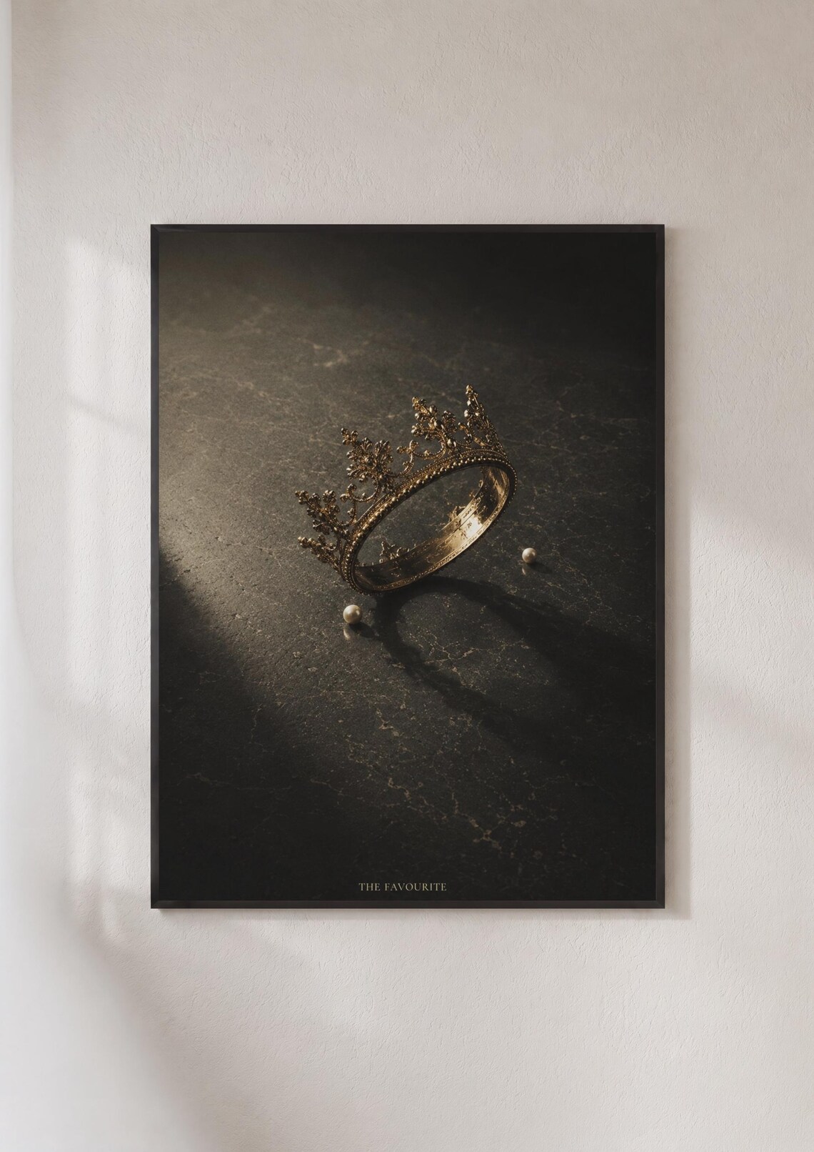 The Favourite Crown Poster - Dark Moody Royal Art Print