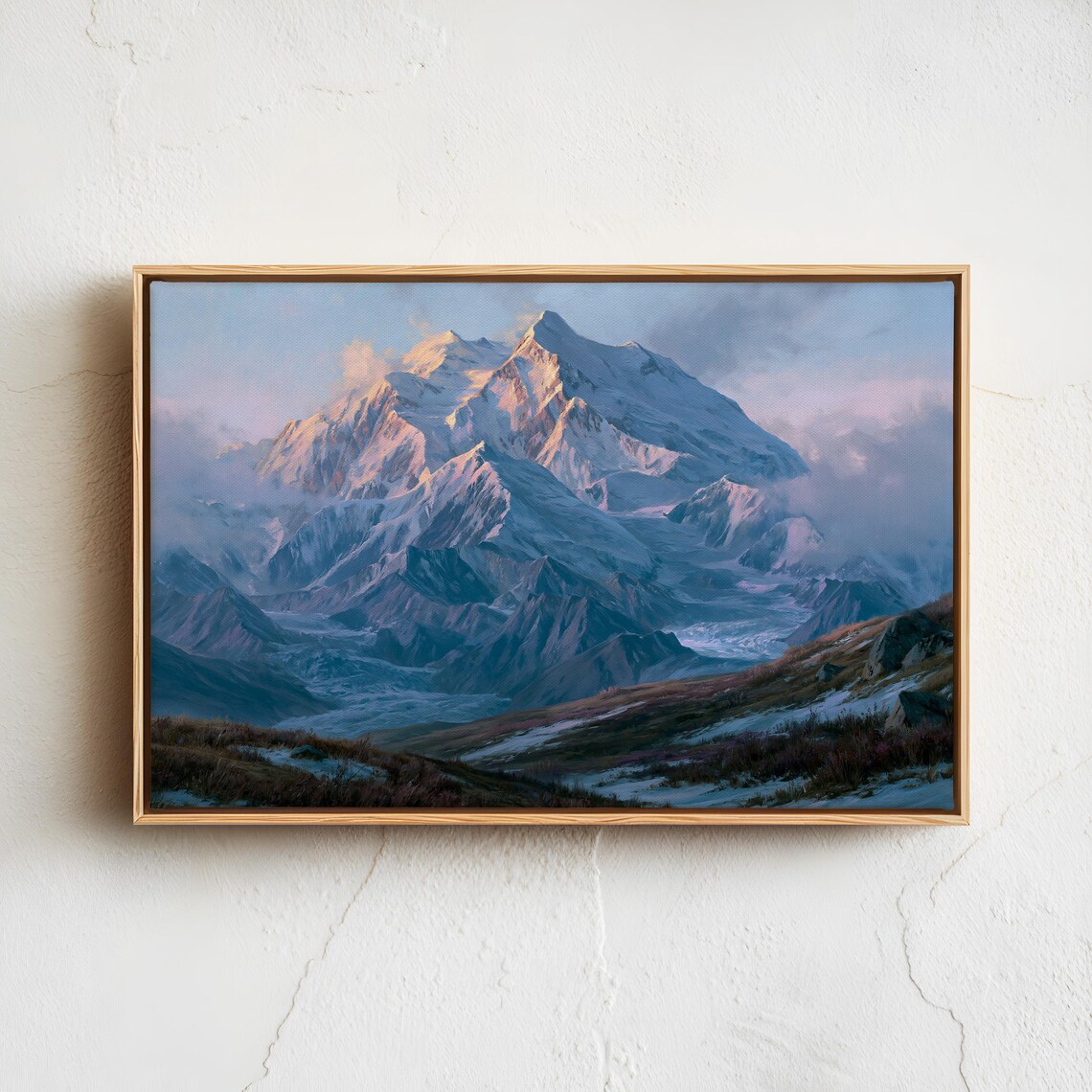 Denali National Park Vintage Landscape Poster
