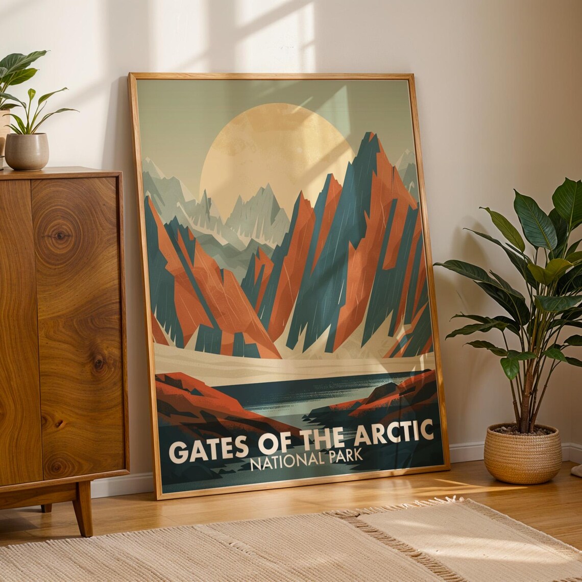 Gates Of The Arctic National Park, Mid-Century Travel Poster