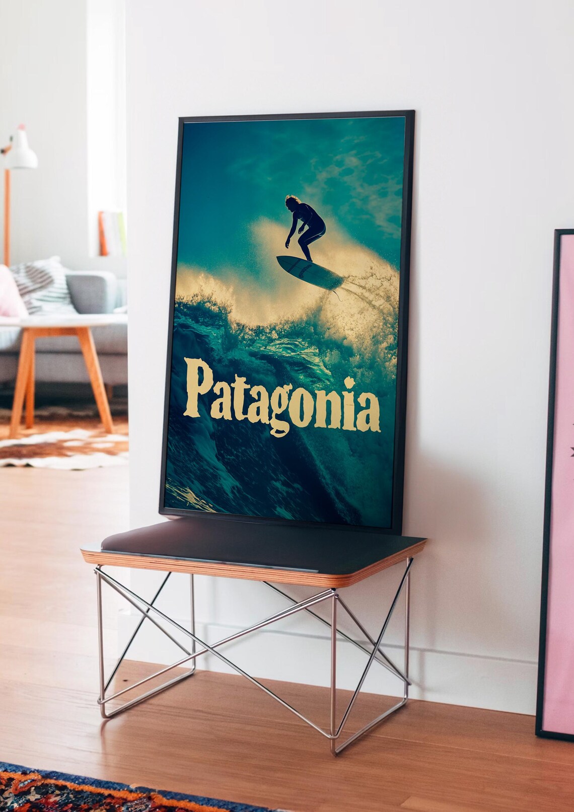 Patagonia Surf Adventure Vintage Travel Poster - Image 4