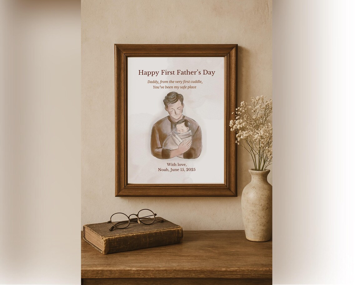 First Fathers Day From Baby, Personalised Gift