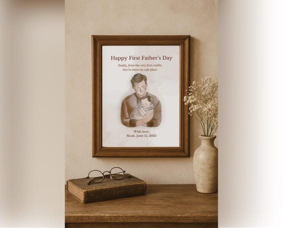 First Fathers Day From Baby, Personalised Gift