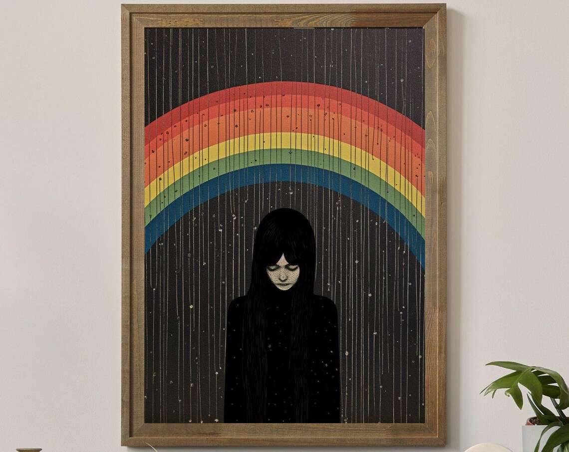 Happy Goth No1 Art Print