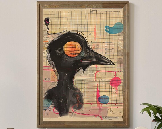 Grid Addiction No18 Unique Canvas Art Print