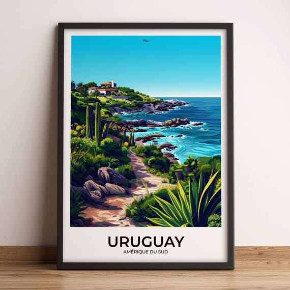 Uruguay Poster Uruguay Travel Poster Uruguay Art Print Uruguay Poster Uruguay In South America Travel Gift