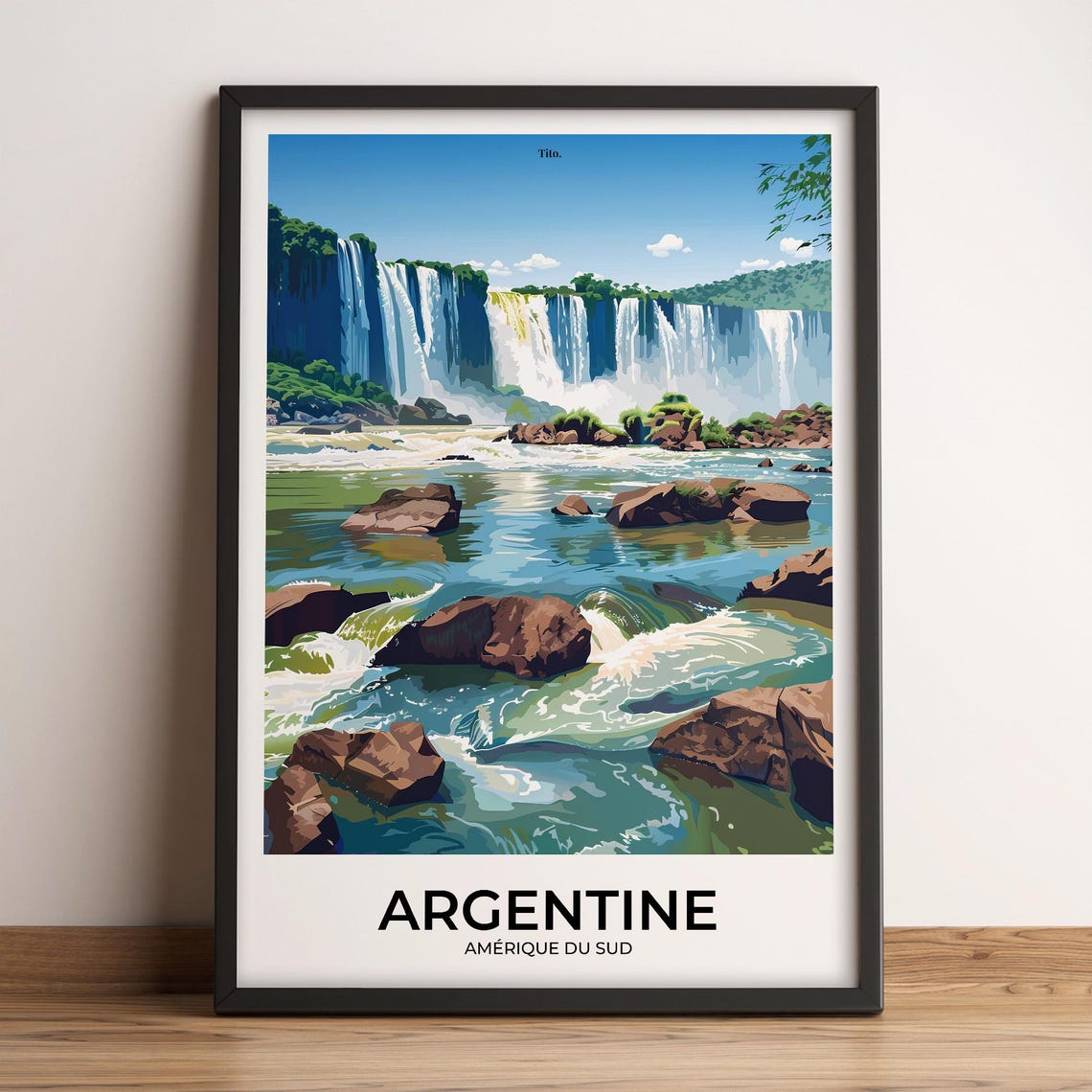 Argentina Poster Argentina Travel Poster Argentina Art Print Argentina Poster Argentina In South America Travel Gift