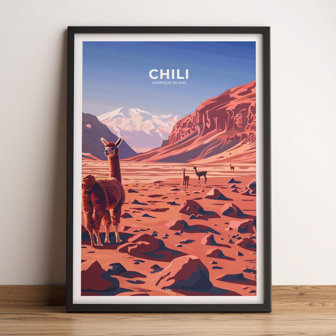 Chili Poster Chile Travel Poster Chile Art Print Chile Poster Chile In South America Customizable Gift