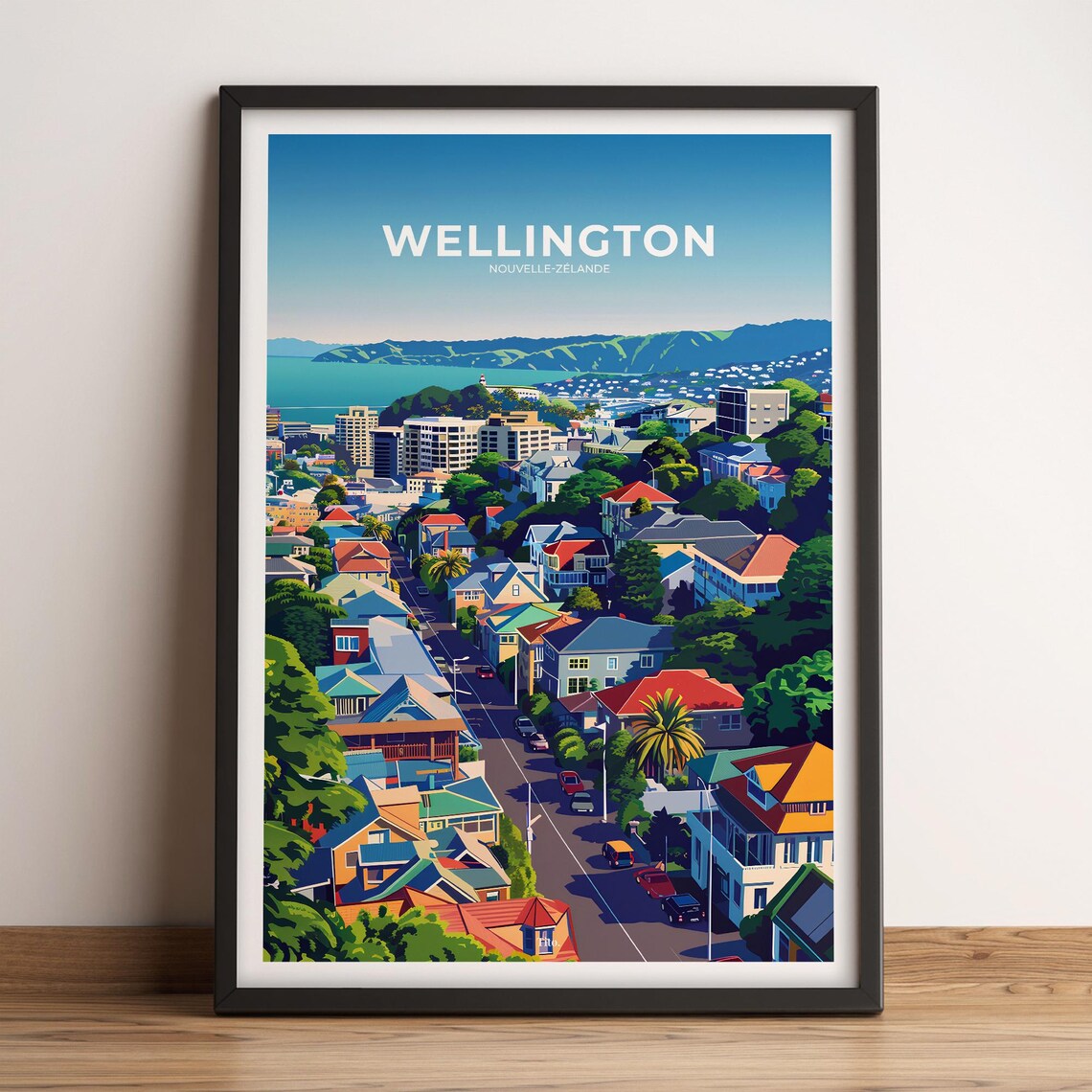 Wellington Poster Wellington Travel Poster Wellington Art Print Wellington Poster New Zealand Customizable Gift