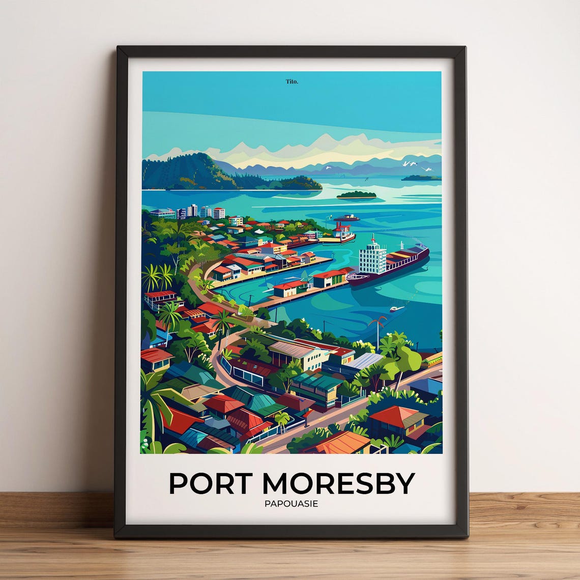 Port Moresby Poster Port Moresby Travel Poster Port Moresby Art Print Port Moresby Poster Customizable Gift