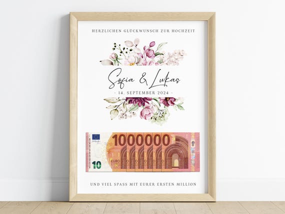 Money Gift Wedding Bride And Groom Gift Wedding Gift Pdf Personalized Gift Money Gift