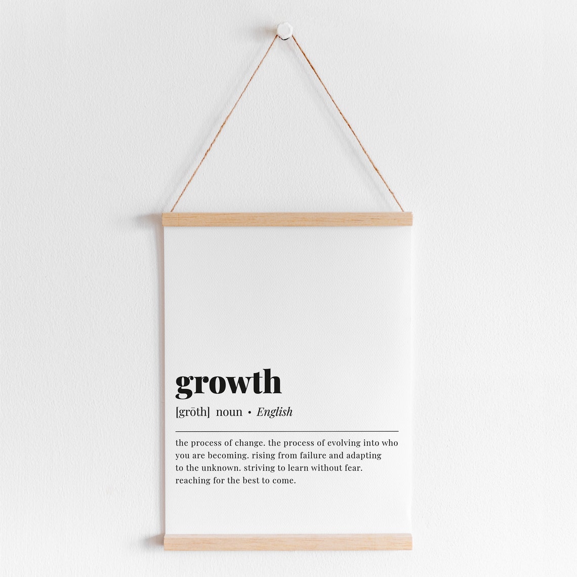 Growth Definition Personal Development Minimalist Typography Poster - Image 3