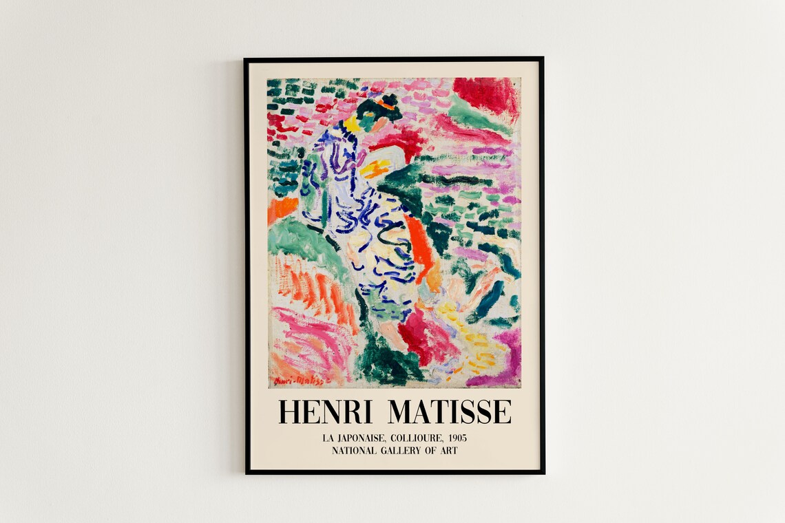 Henri Matisse La Japonaise Collioure 1905 Fauvist Art Poster - Image 3