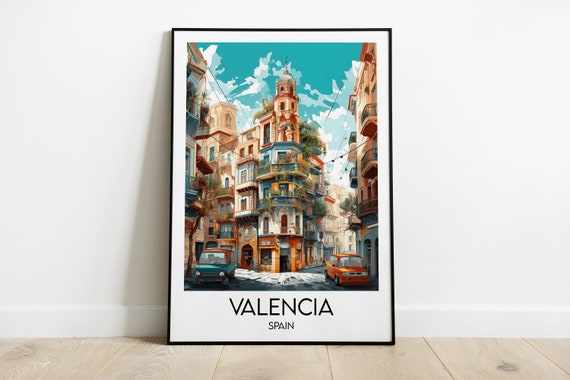 Valencia Travel Poster, Spain Custom Personalised