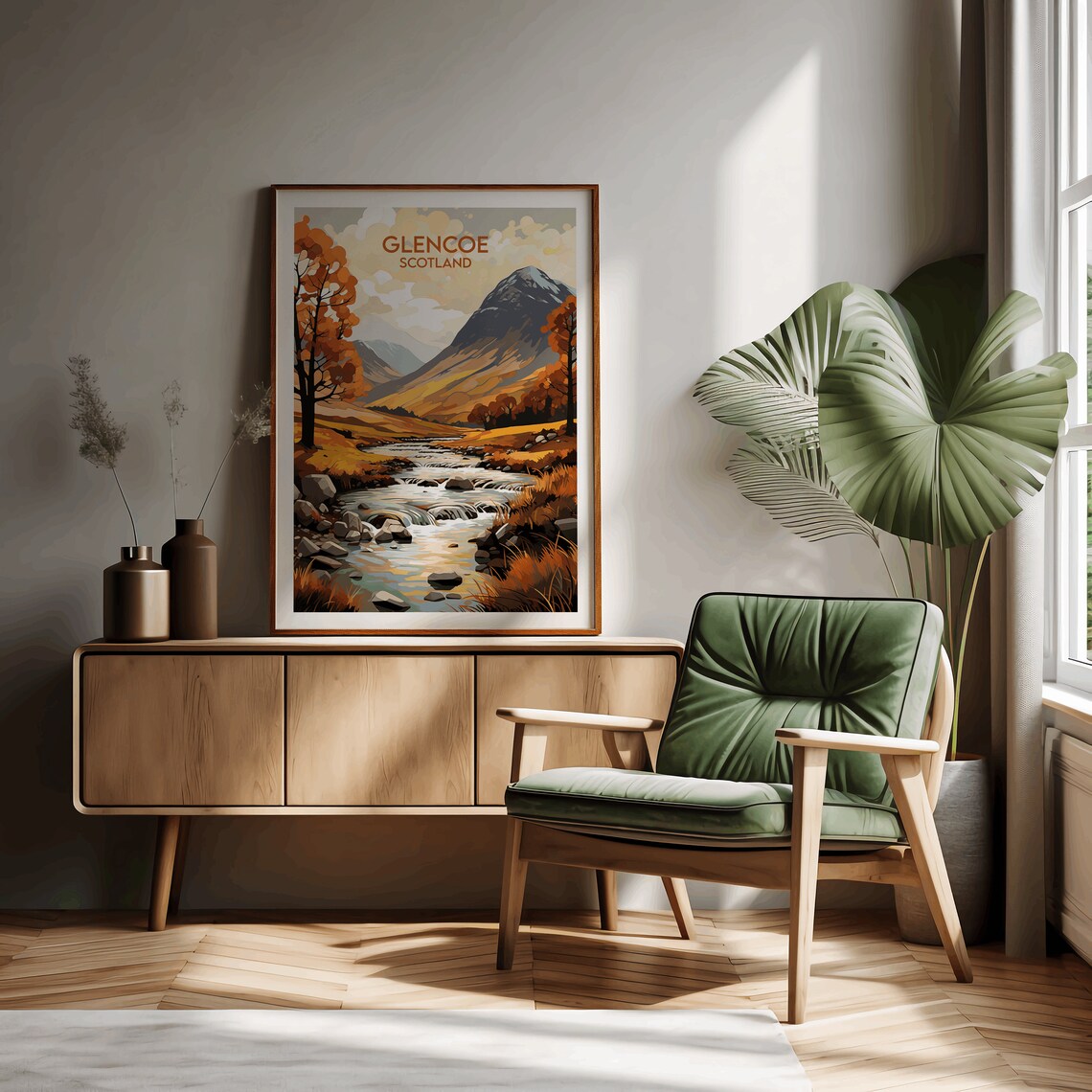 Glencoe Travel Poster, Custom Personalised Print - Image 2