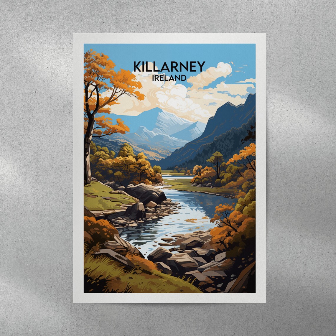 Killarney Travel Poster, Ireland Custom Personalised Gift - Image 3