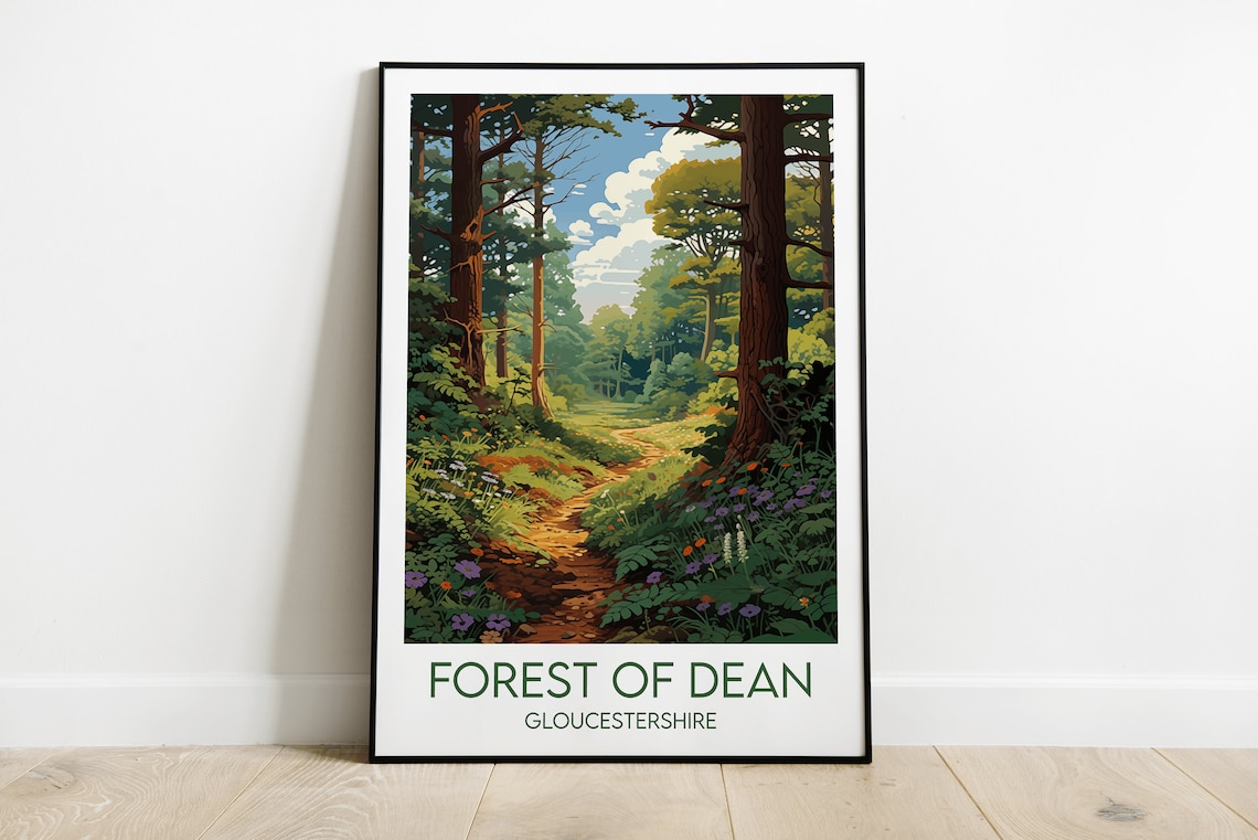 Forest Of Dean Wedding Gift Poster Print
