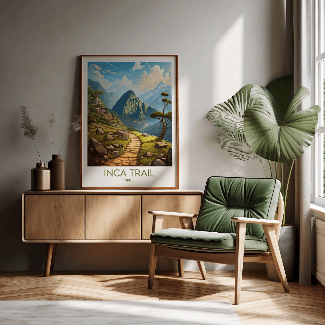 Inca Trail Travel Poster, Custom Personalized - Image 2