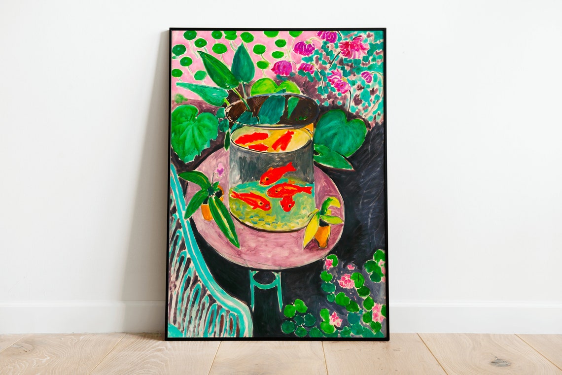 Henri Matisse Le Poisson Rouge Modern Full Bleed Artwork Poster