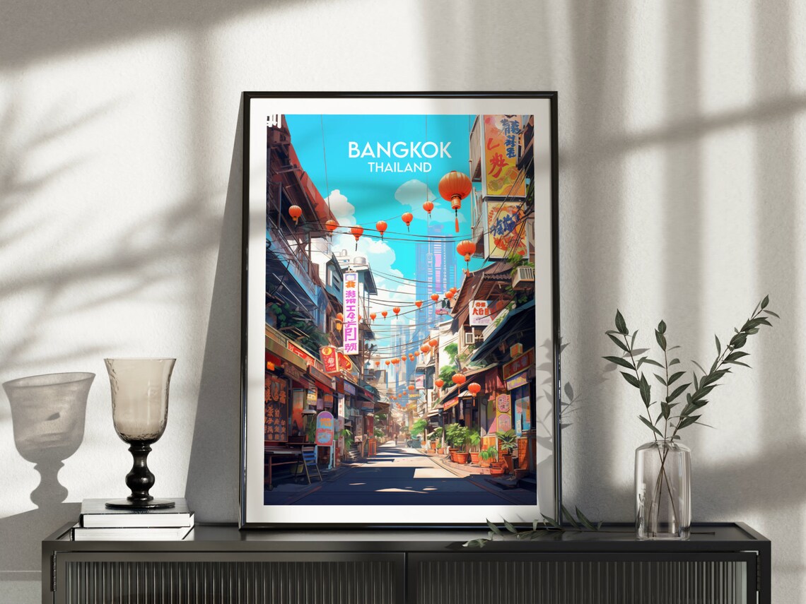 Bangkok Travel Print Thailand Travel Poster - Image 4