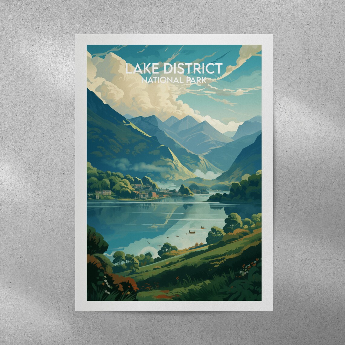 Lake District National Park Poster, England Travel Print - Image 4