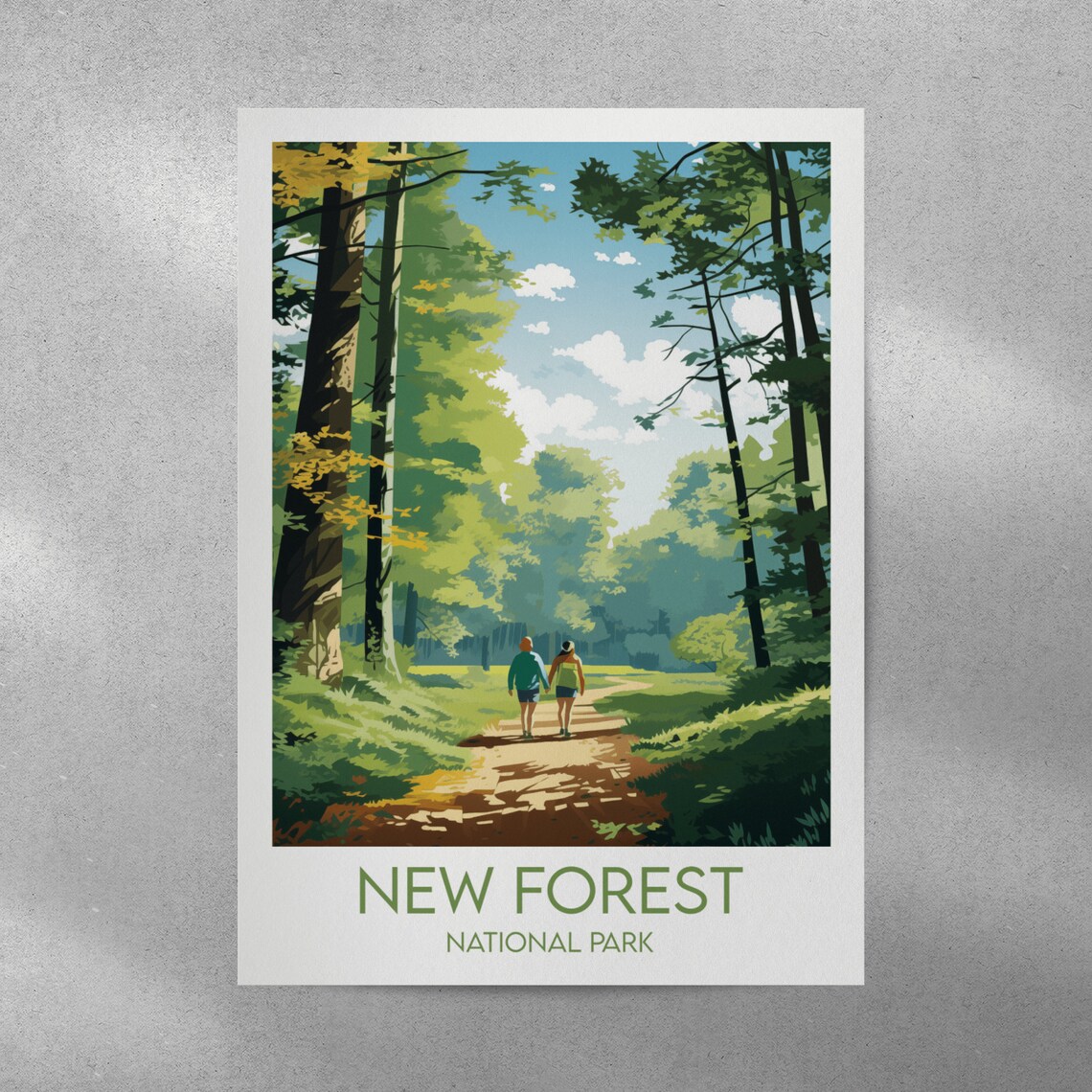 New Forest National Park Custom Travel Poster - Image 3