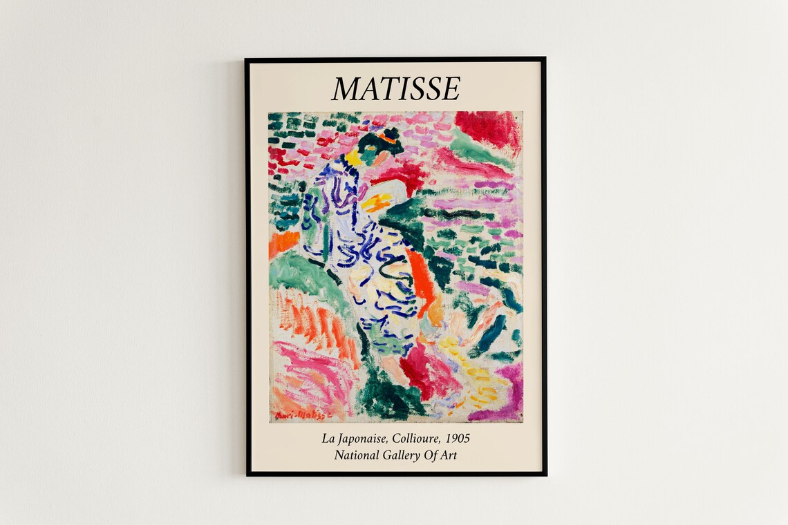 Matisse La Japonaise Collioure 1905 National Gallery of Art Poster - Image 3