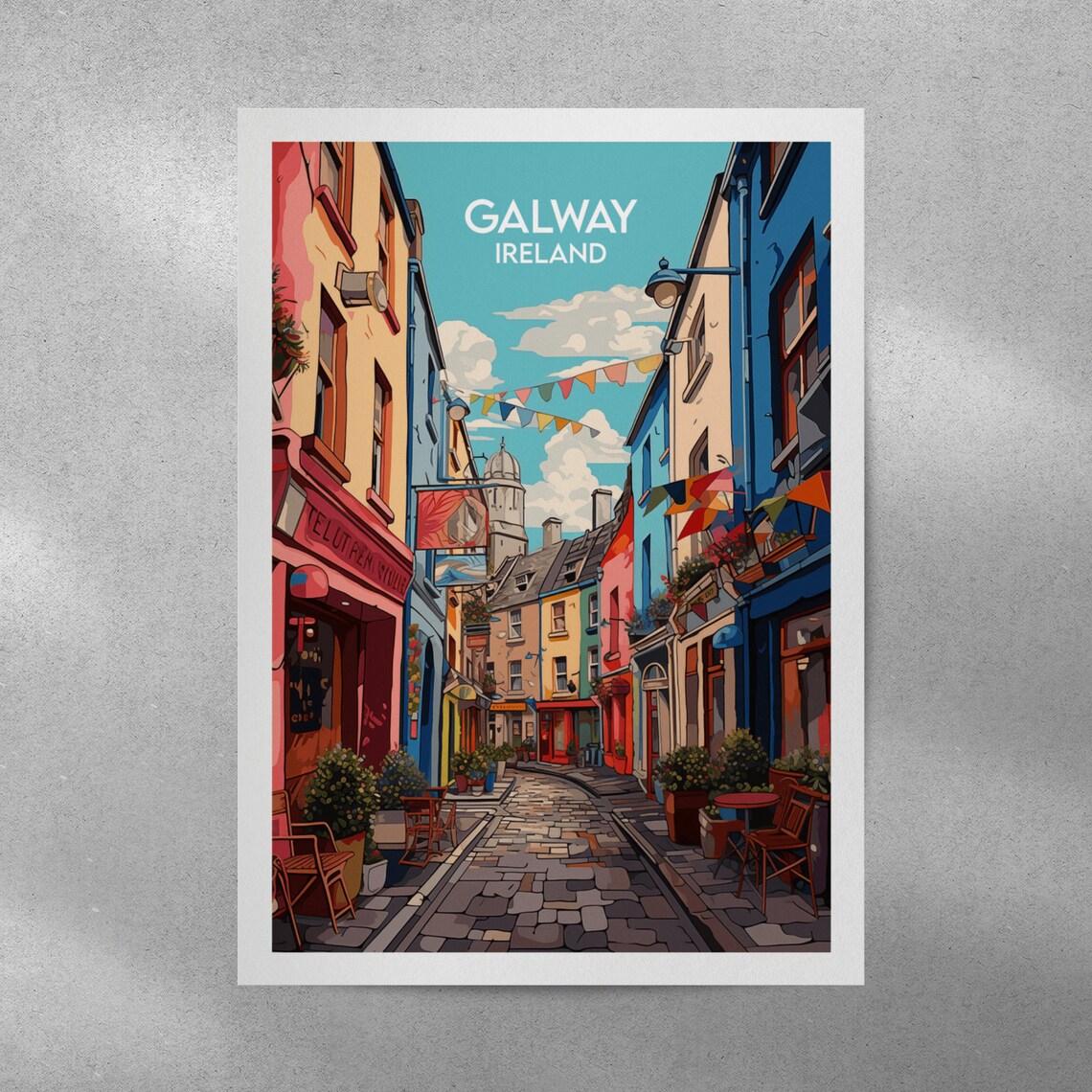 Galway Travel Poster, Ireland Custom Personalised - Image 4
