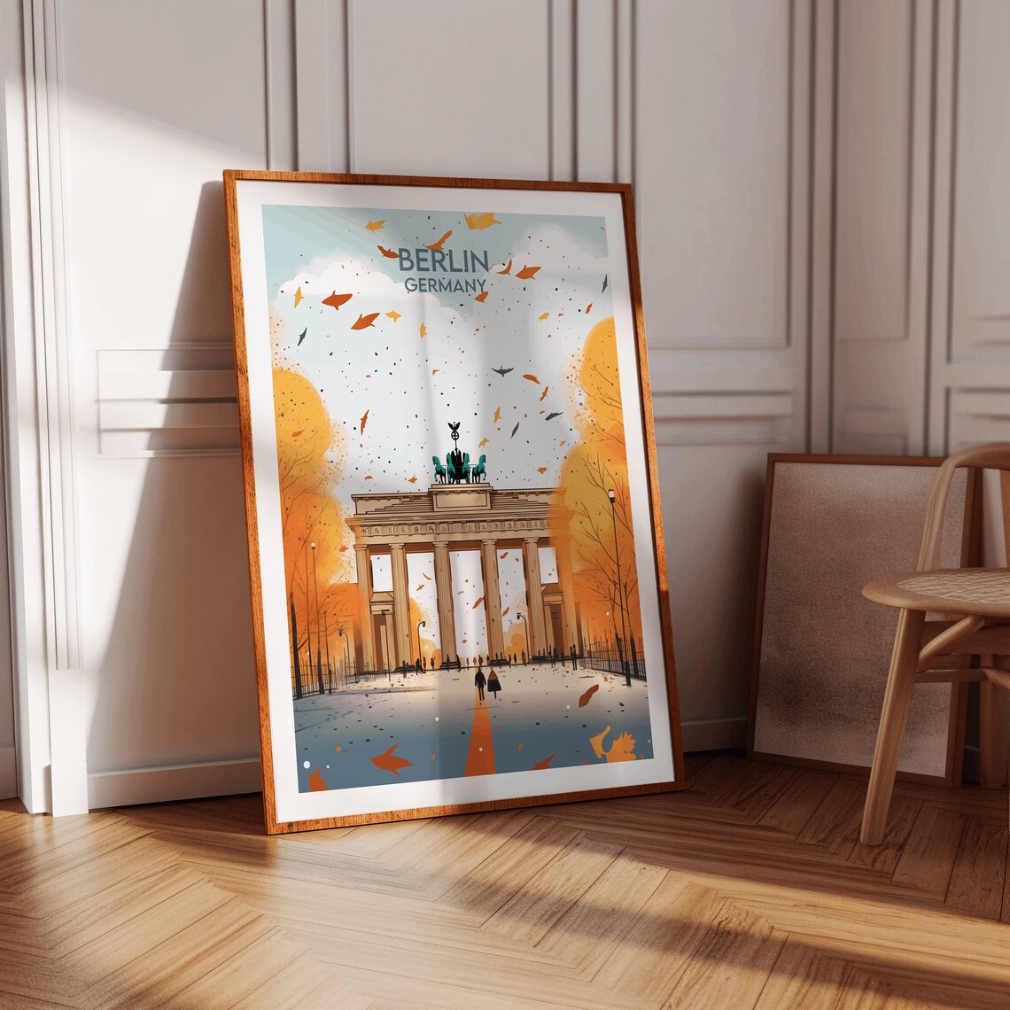 Brandenburg Gate Berlin Travel Poster, Germany - Image 2