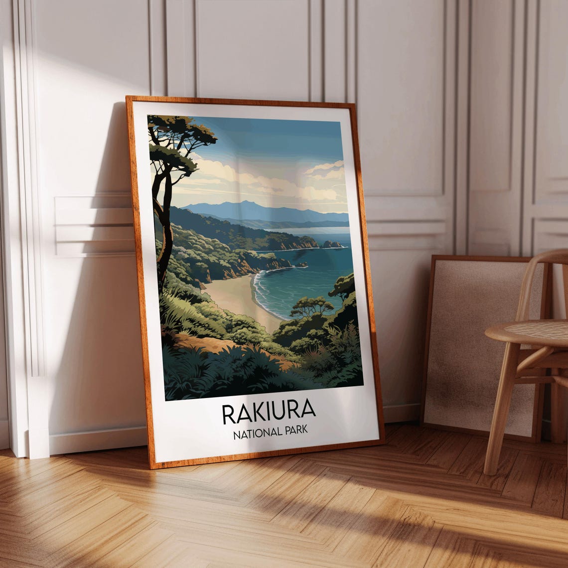 Rakiura National Park Coastal Beach Bush Scenic Travel Wall Art - Image 3