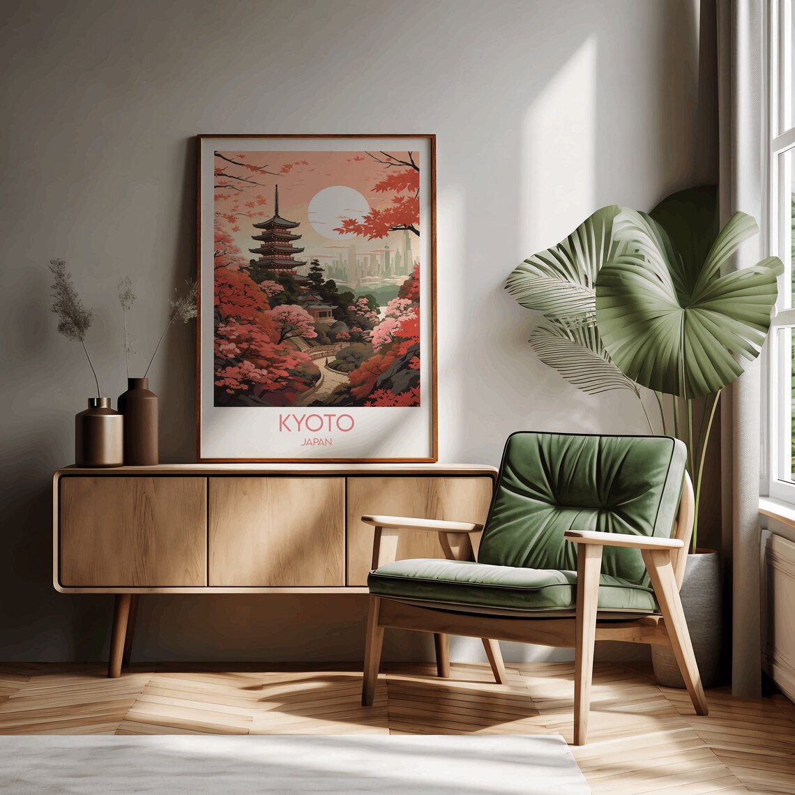 Kyoto Travel Poster, Japan Custom Personalised Gift - Image 2