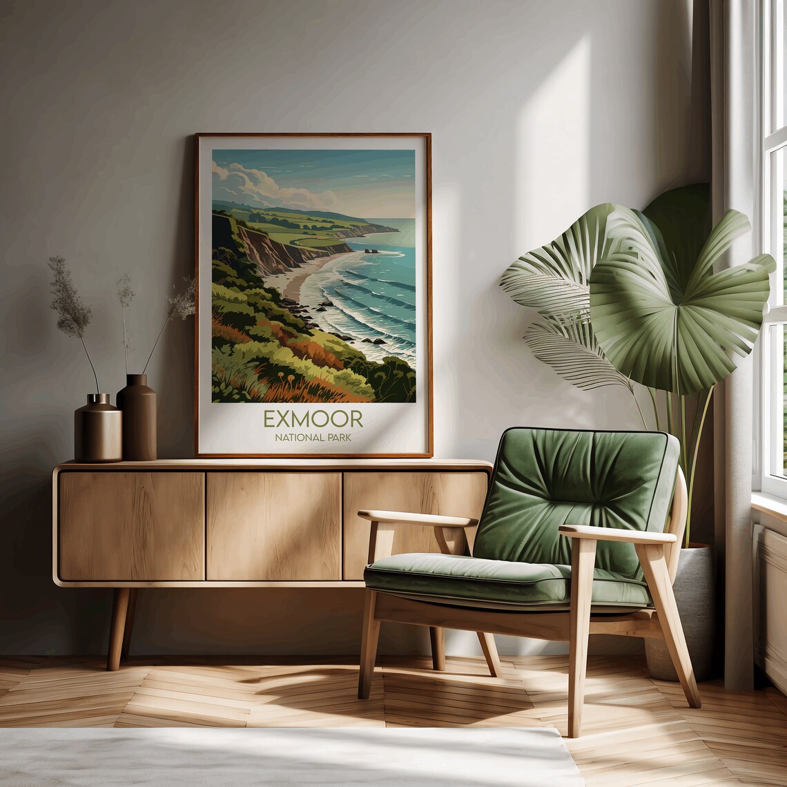 Exmoor National Park Travel Poster, United Kingdom - Image 2