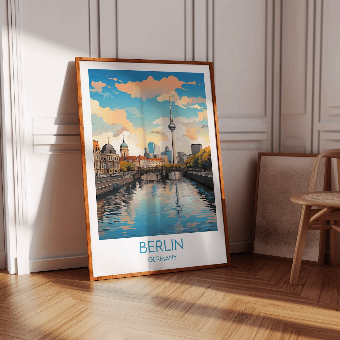 Berlin Travel Print, Germany Custom Personalised Poster - Image 2