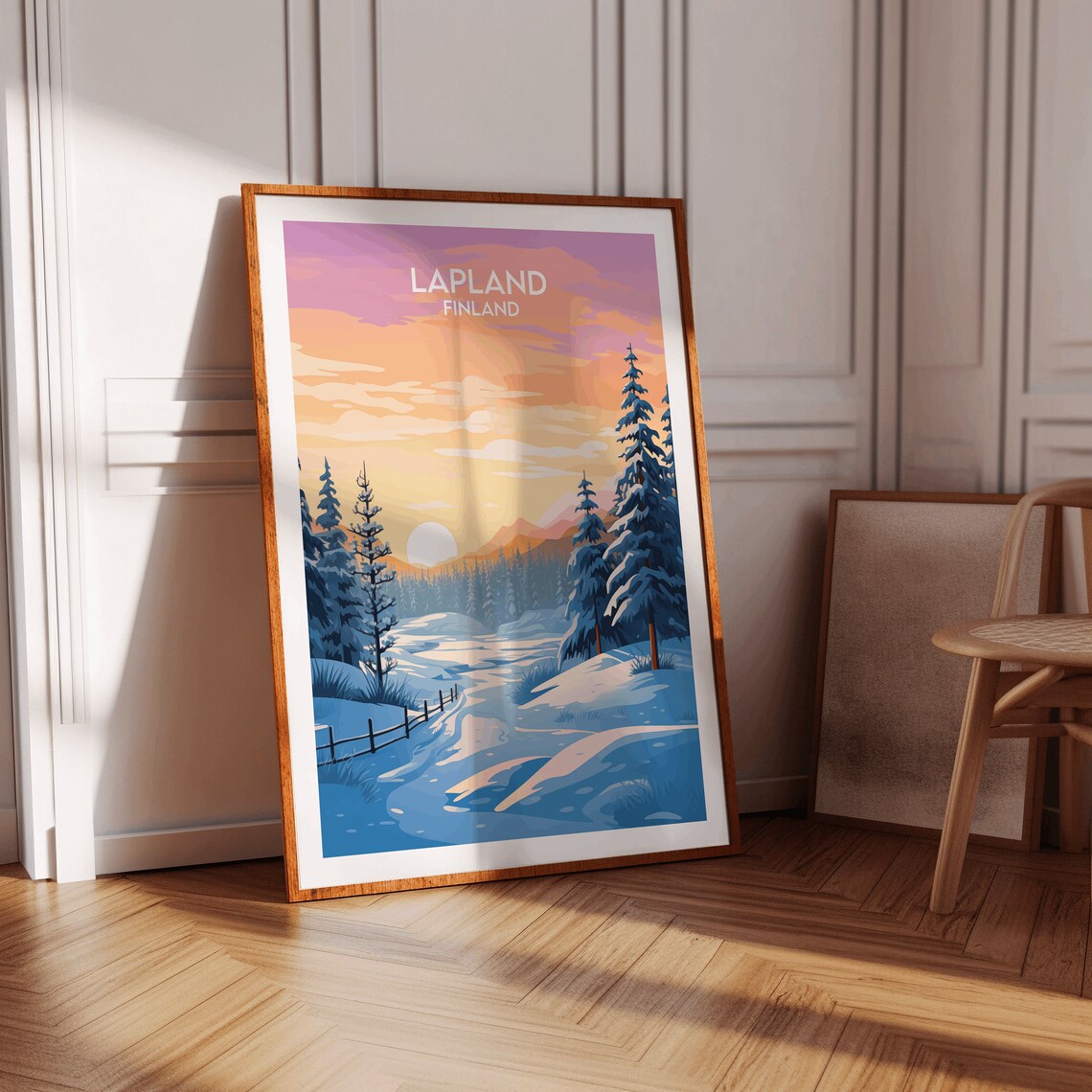 Lapland Travel Poster, Finland Custom Personalised - Image 4