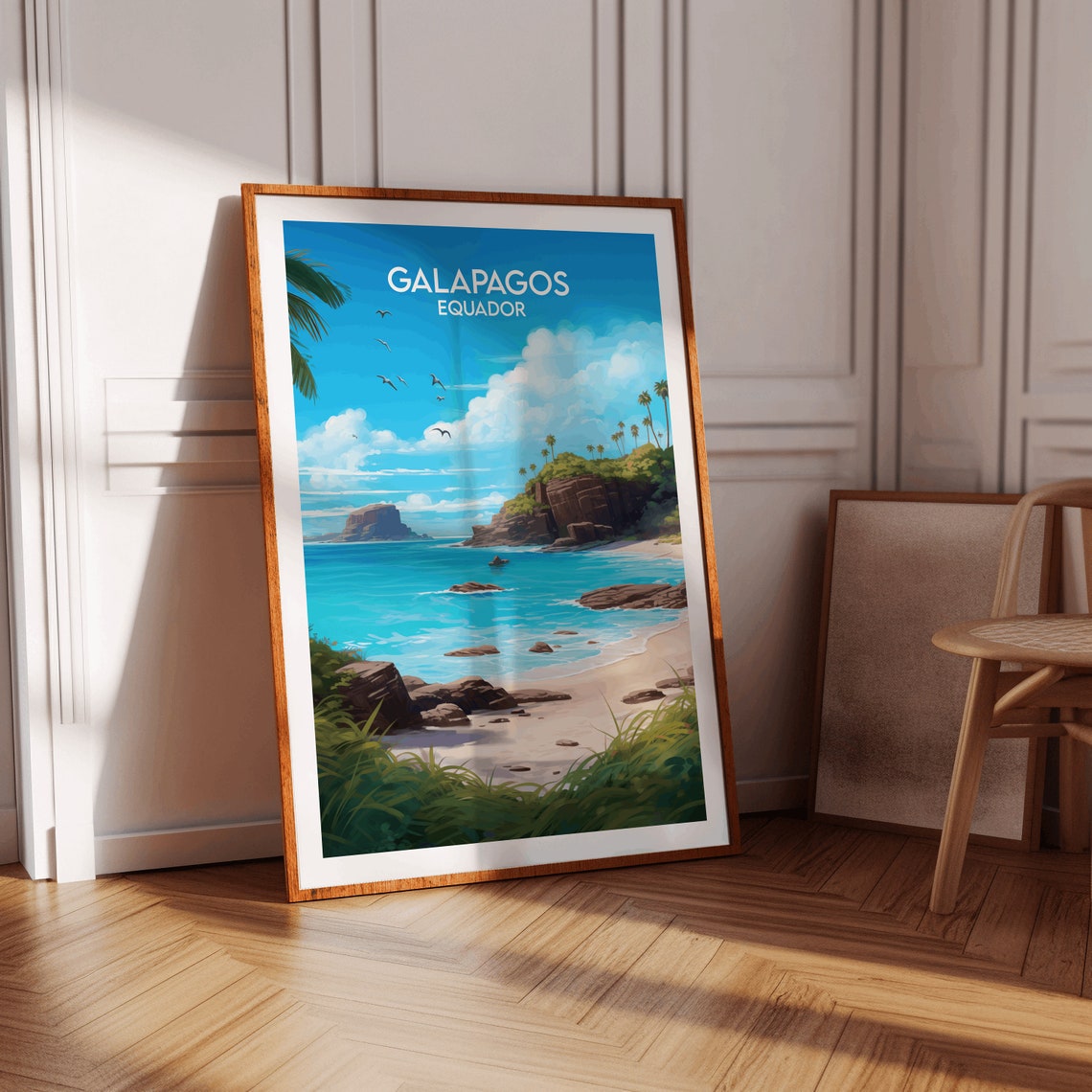 Galapagos Islands Travel Print Ecuador Poster Custom Personalised Wedding Birthday Gift - Image 2