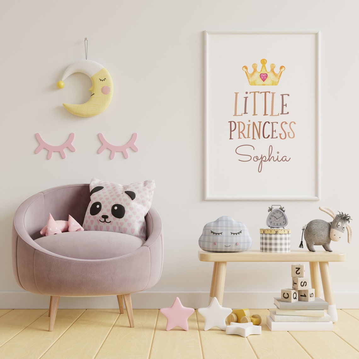 Little Princess Boho Nursery Art Print - Image 3