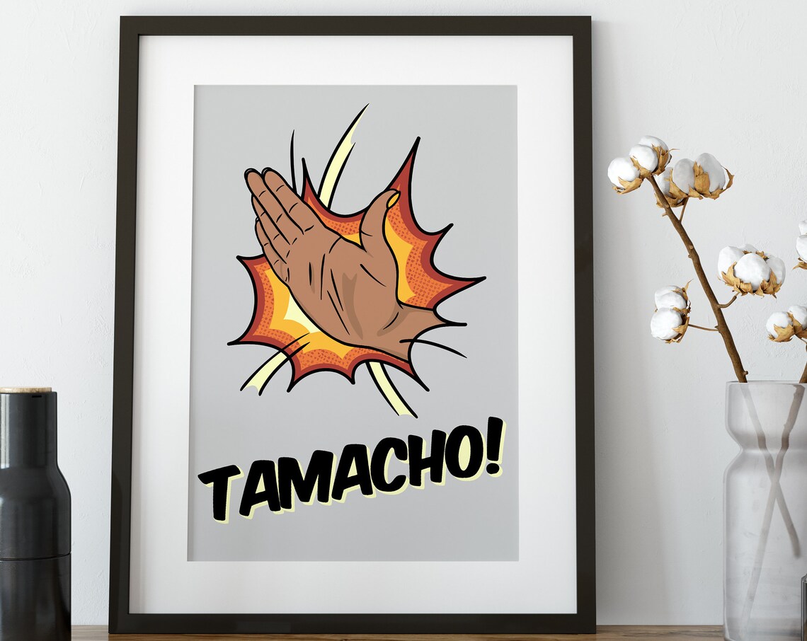 Indian Desi Tamacho Art Print