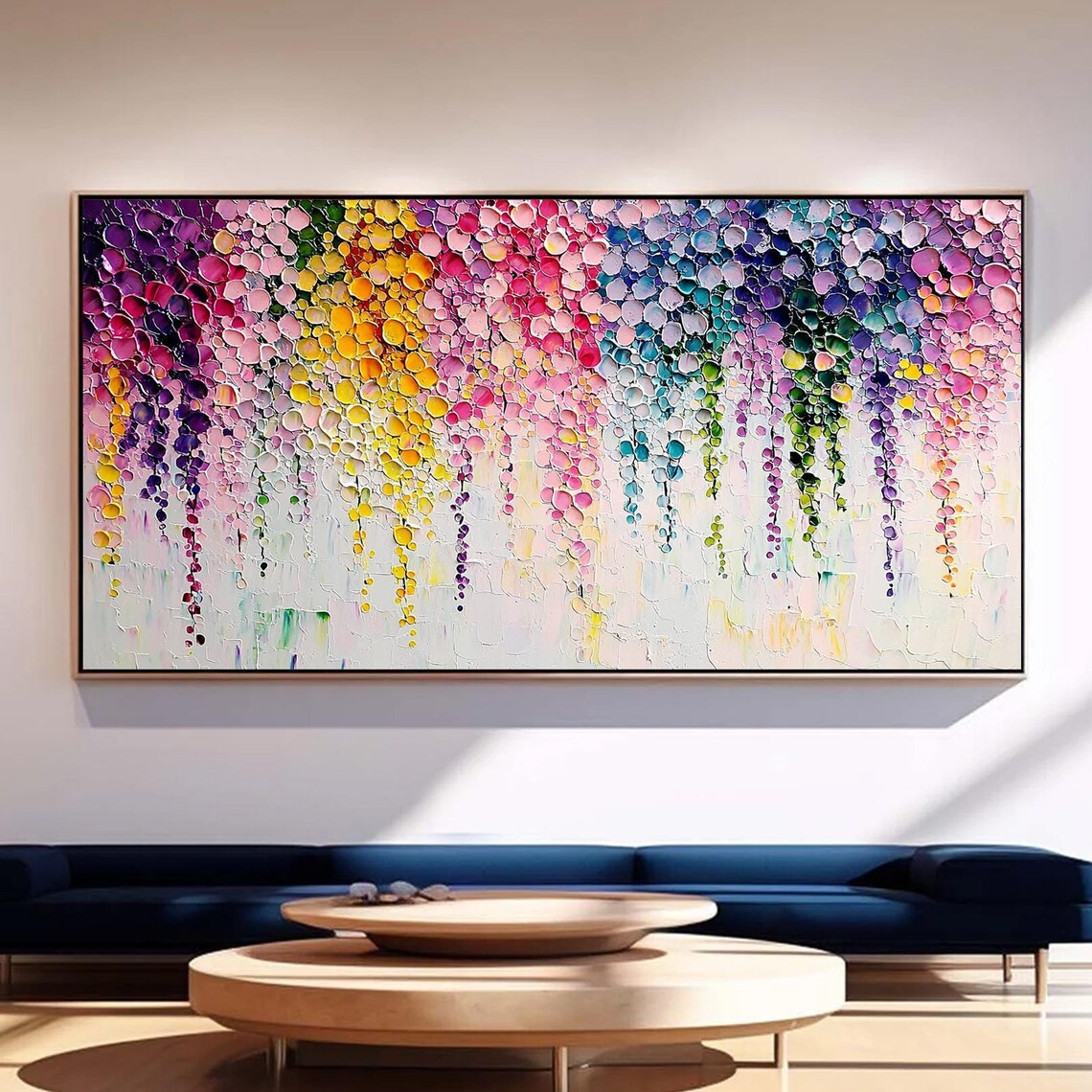 Abstract Floral Blossom Art Print, Modern Boho