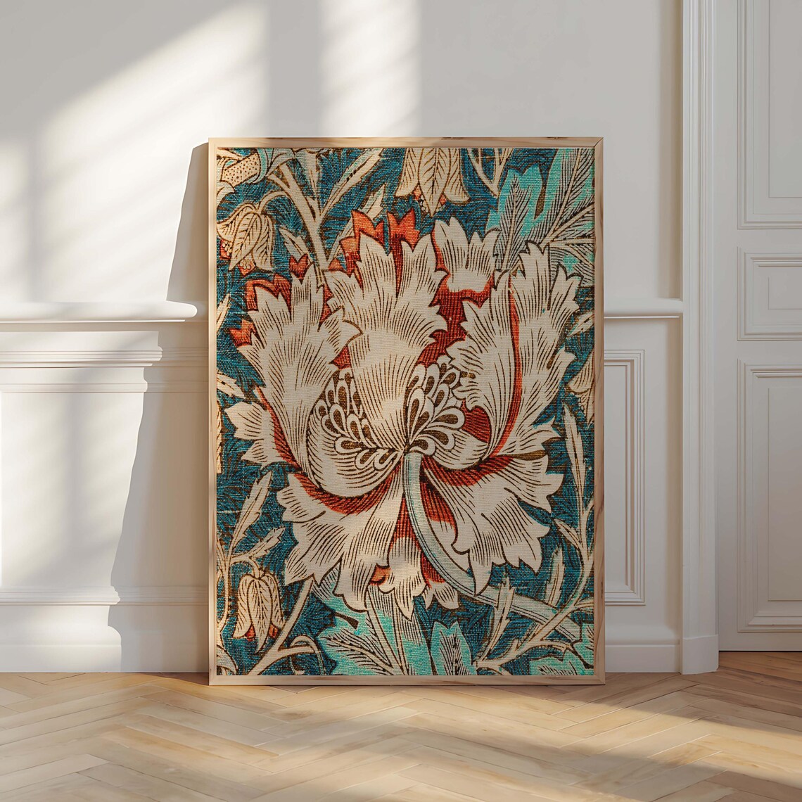 William Morris Ornate Floral Pattern, Victorian Era