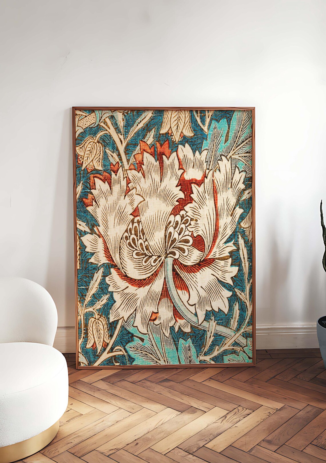 William Morris Ornate Floral Pattern, Victorian Era - Image 3