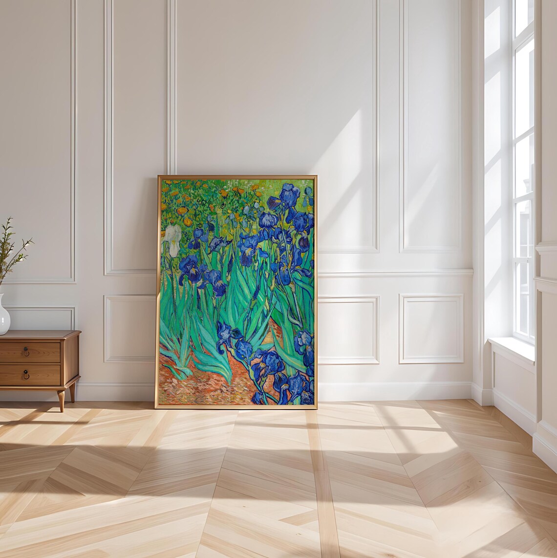 Van Gogh Irises Vintage Botanical Poster Print - Image 4