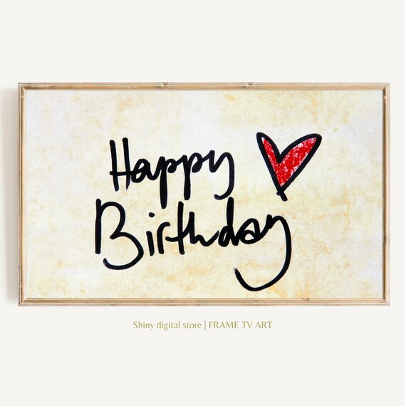 Frame Tv Art Birthday Frame Tv Art Happy Birthday Art Tv Birthday Party For Frame