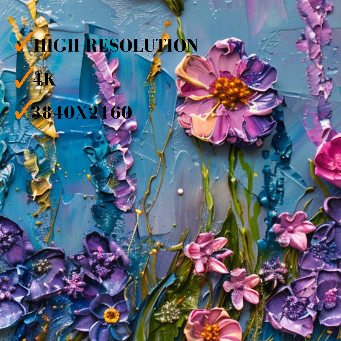Spring Wildflowers Art Print, Seasonal Wall Decor - Image 3