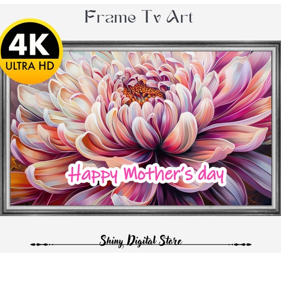 Frame Tv Mothers Day Art Mothers Day Frame Tv Art Chrysanthemum Frame Tv Art Boho Frame Tv Art Minimal Frame Tv Art Art For Frame Tv