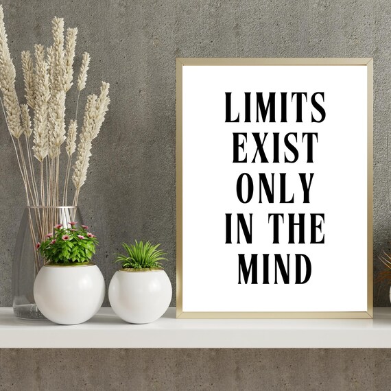 Motivational Quote Wall Art Uplifting Poster Minimalist Home Dorm Or Office Decor