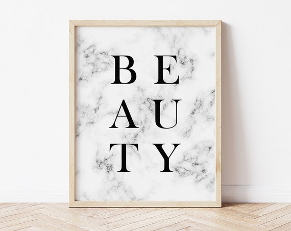 Glam Decor Makeup Wall Art Beauty Room Decor Marble Room Decor Makeup Wall Decor Beauty Quotes Bedroom Wall Decor
