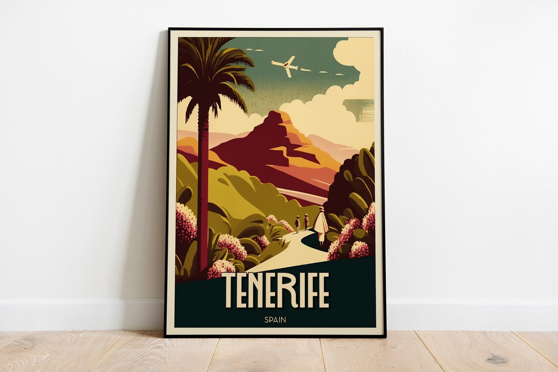 Tenerife Vintage Travel Poster, Island Art Print - Image 2