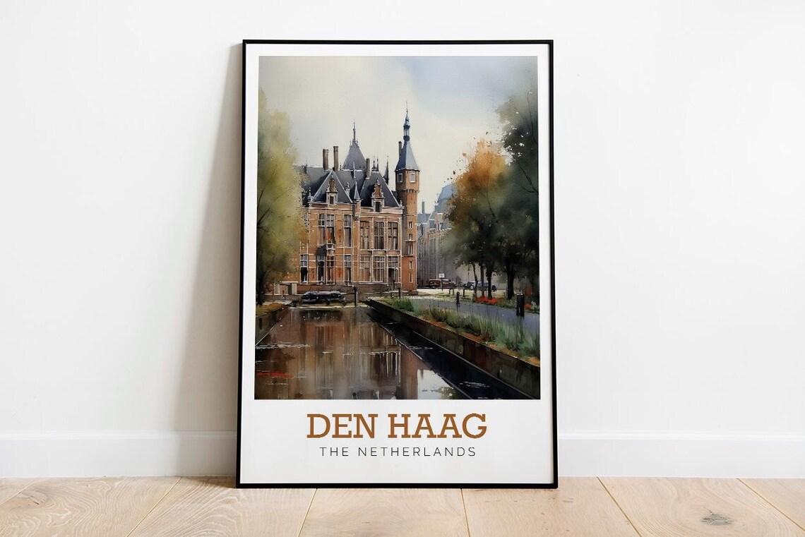 Den Haag Watercolor Art Print