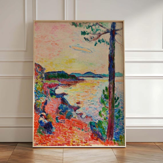 Henri Matisse Coastal Seascape, Mediterranean Landscape Art
