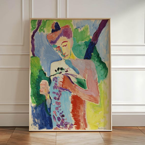 Henri Matisse Art Classic Figurative Art Print Elegant Painting Modernist Fine Art Poster Minimalist Home Decor Modesty The Italian